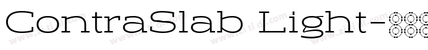 ContraSlab Light字体转换
